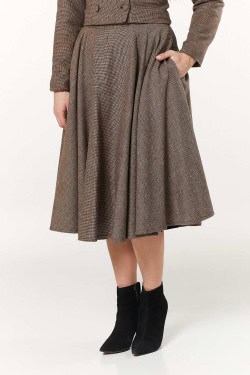 Jupe vintage marron