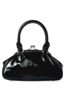 Sac 50's vinyle noir