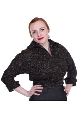 Veste zippée 50's femme