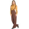 Pantalon swing marron a bretelles Banned retro