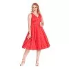 Robe rouge a pois vol V Banned retro