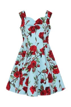 Robe enfant pin-up a fleur