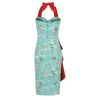 Robe crayon vintage bleue