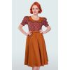 Jupe vintage marron taille haute