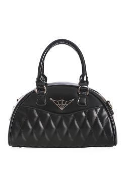 Sac vinyle noir araignée