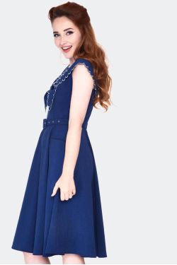 Robe bleue rétro Vixen