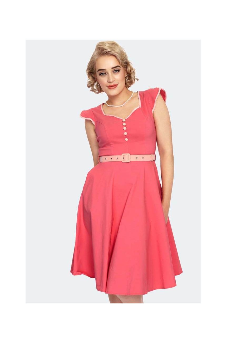 Robe rétro rose