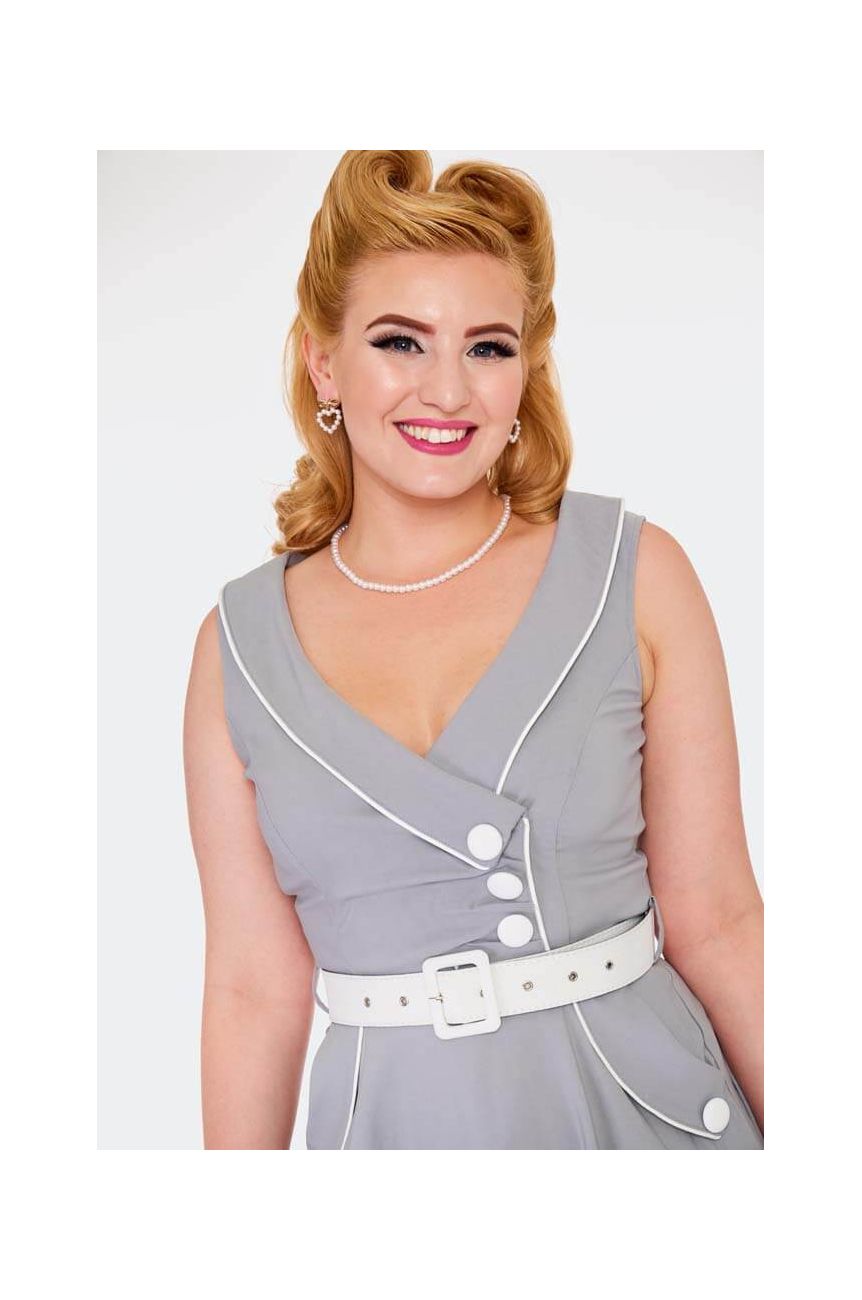 Robe grise année 50's