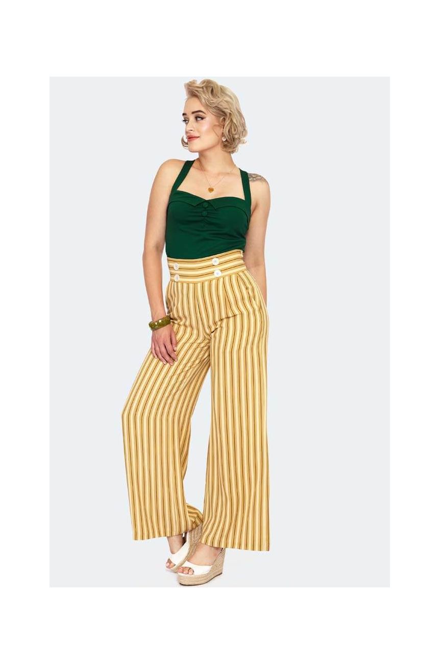 Pantalon swing rayé Vixen