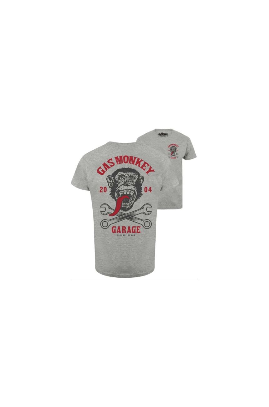 Tee shirt Gas monkey gris