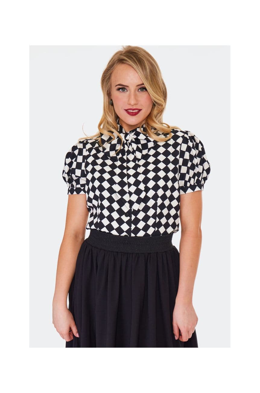 Chemise a damier rockabilly