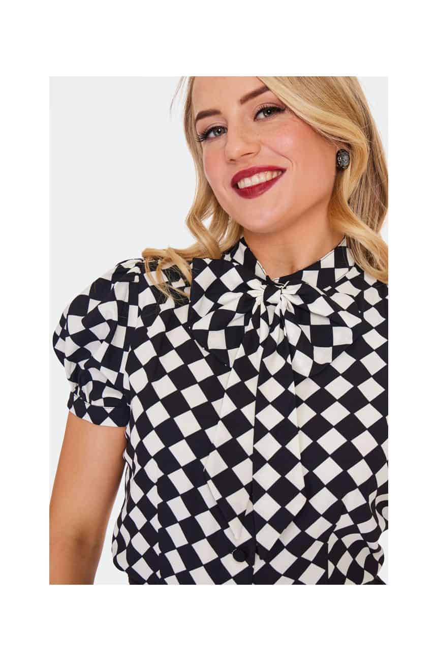 Chemise a damier retro