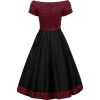 Robe vintage bordeaux a pois