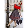 Robe rockabilly a pois col bateau