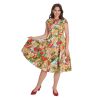 Robe tropicale col goutte Banned retro