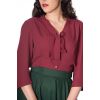 Blouse bordeaux rétro