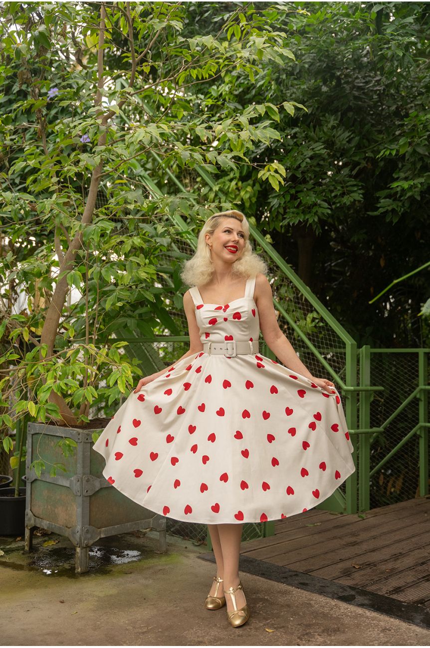 Robe vintage a coeur - Hearts and Roses