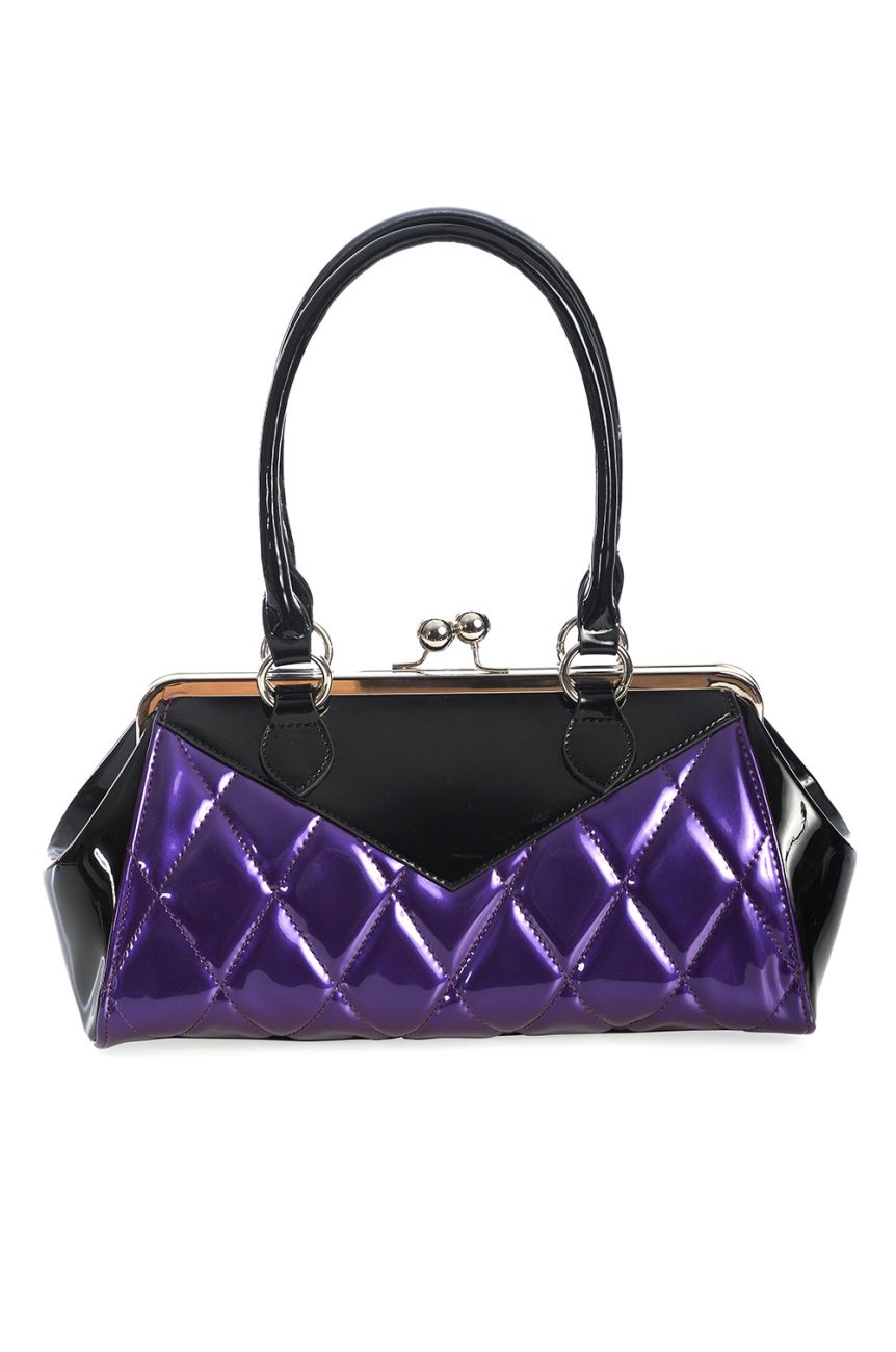 Sac rockabilly violet Banned rétro