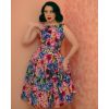 Robe pin-up a fleur
