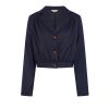 Veste retro bleu marine