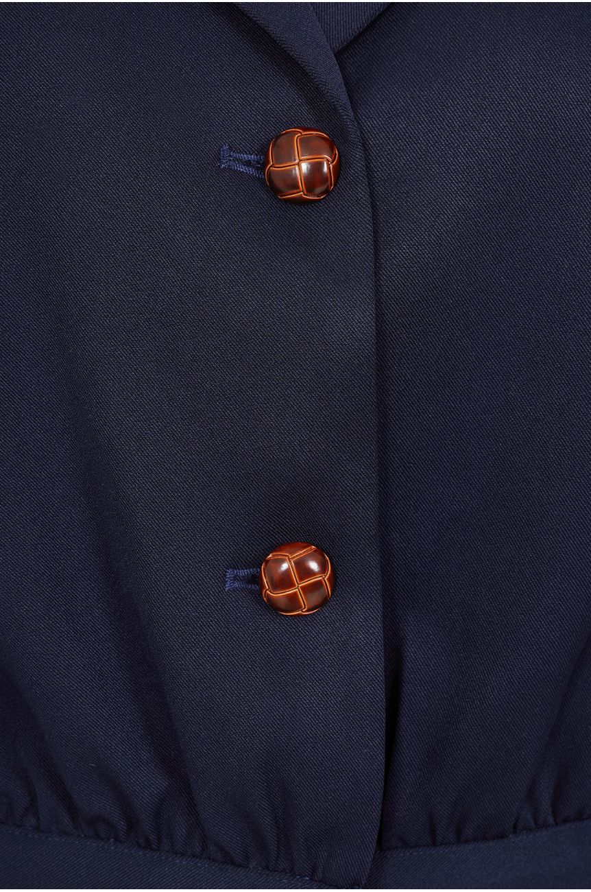 Veste retro bleu marine