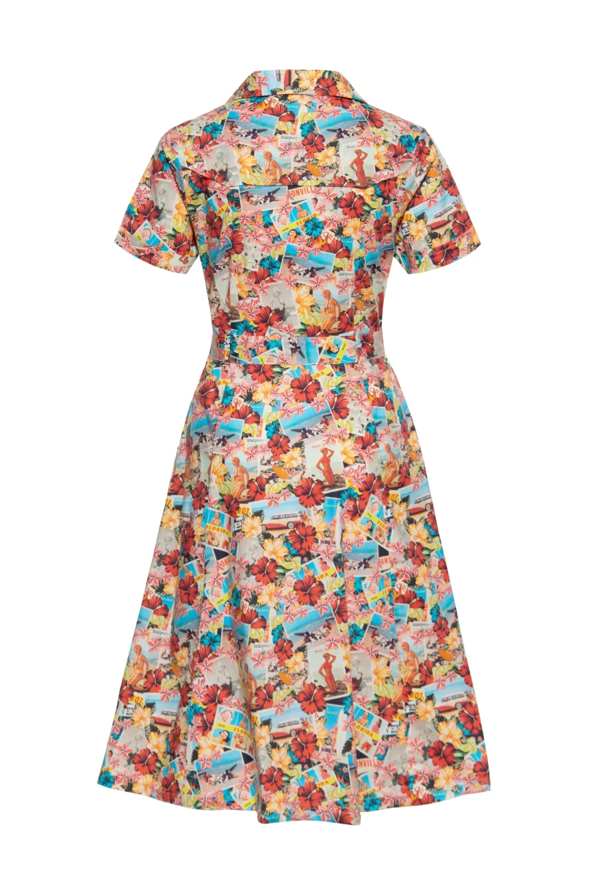Robe Queen Kerosin imprimé tropical