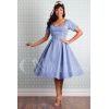 Robe années 50 vichy bleue Miss Candyfloss