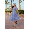 Robe années 50 vichy bleue Miss Candyfloss
