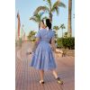 Robe années 50 vichy bleue Miss Candyfloss