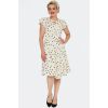 Robe retro écrue pois