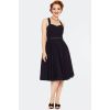 Robe pin-up noire broderie anglaise