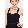 Robe pin-up noire broderie anglaise