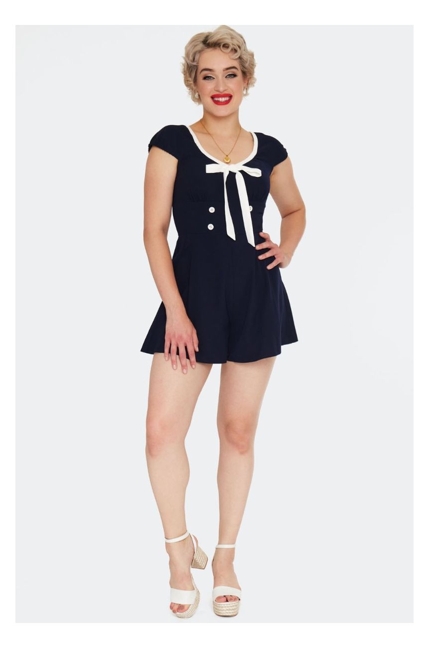 Combishort marin pin-up