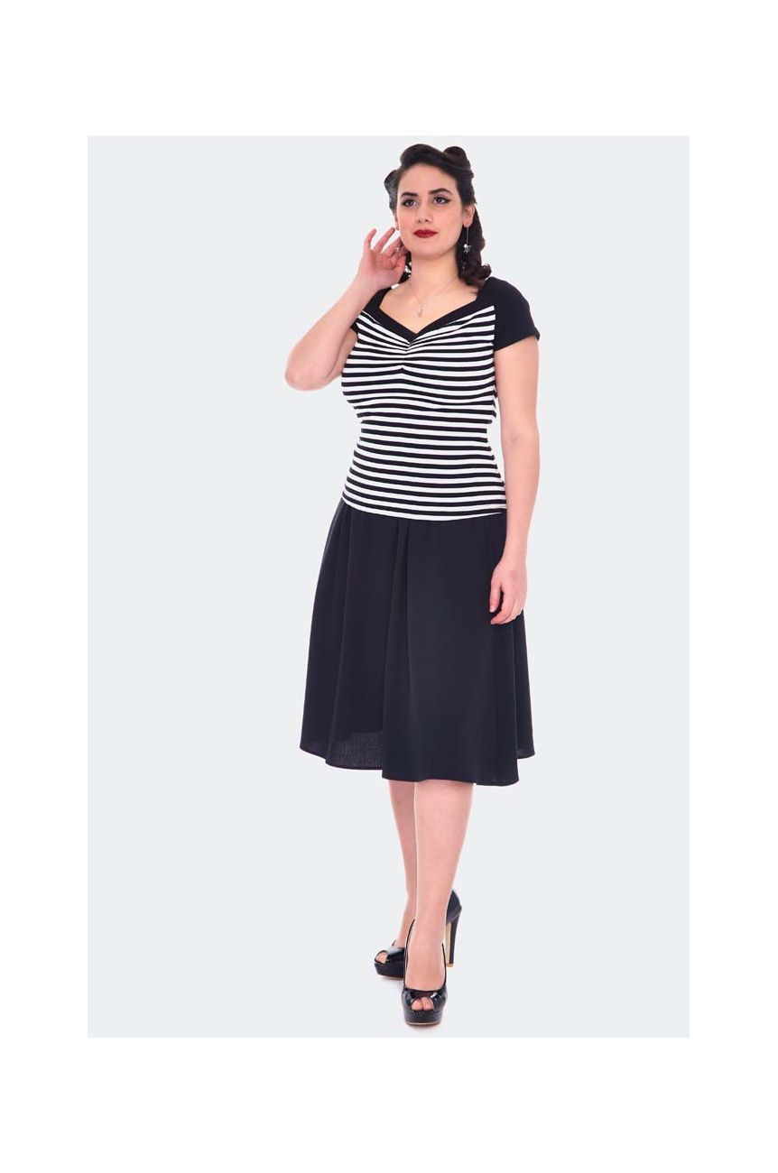 Haut retro rayé sailor