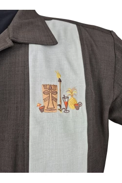 Chemise rétro tiki rockabilly Steady