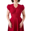 Robe retro rouge Pretty retro