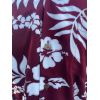Chemise pin-up blanche fleurs rockabilly