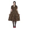 Robe chemise léopard retro
