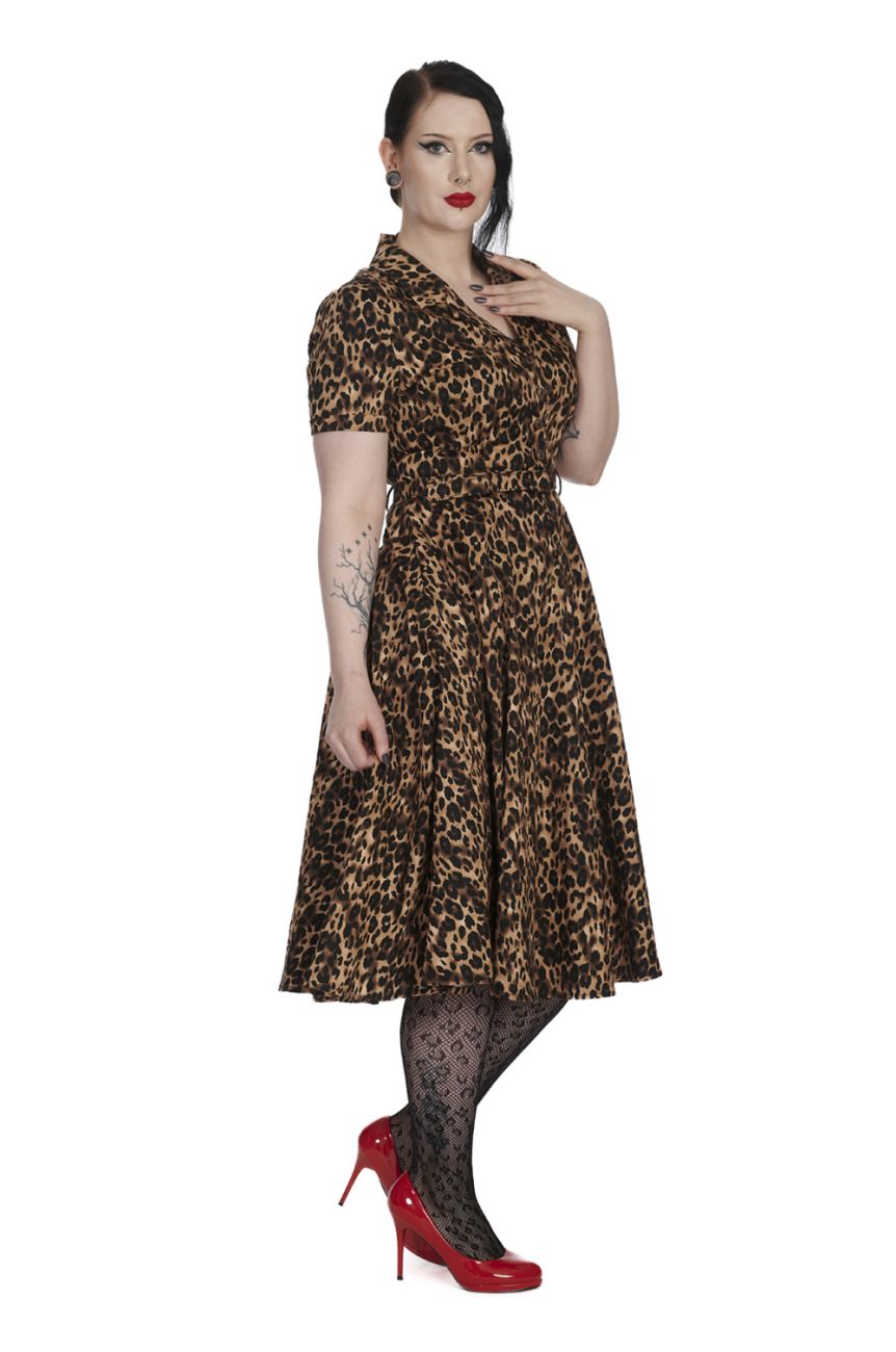Robe chemise léopard