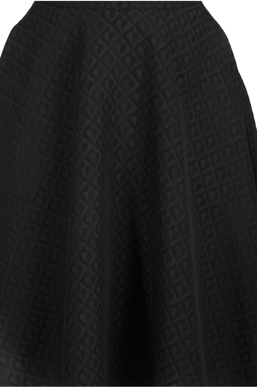 Jupe rétro midi coeur