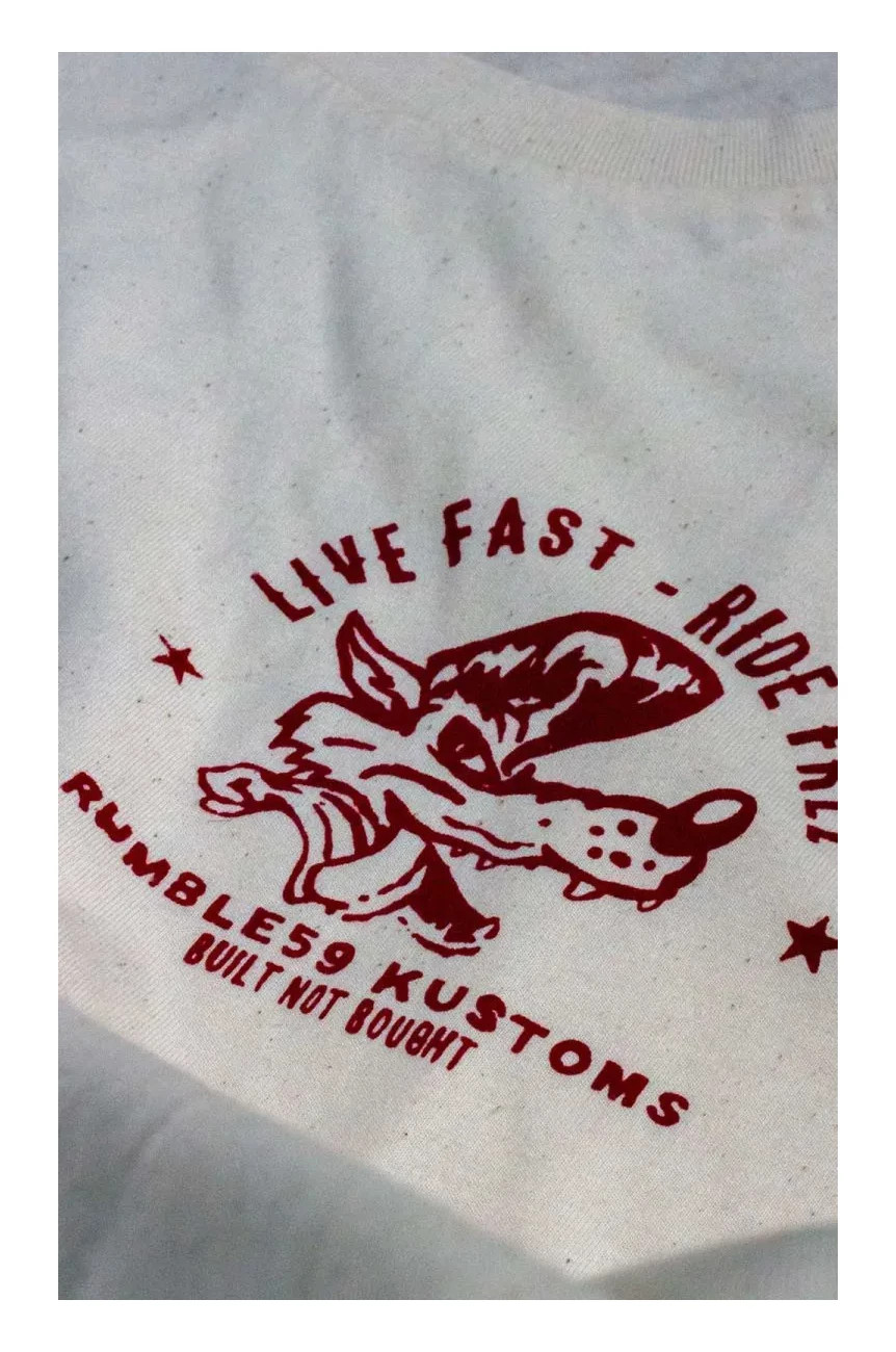 Tee shirt Rumble 59 Kustom kulture Live fast