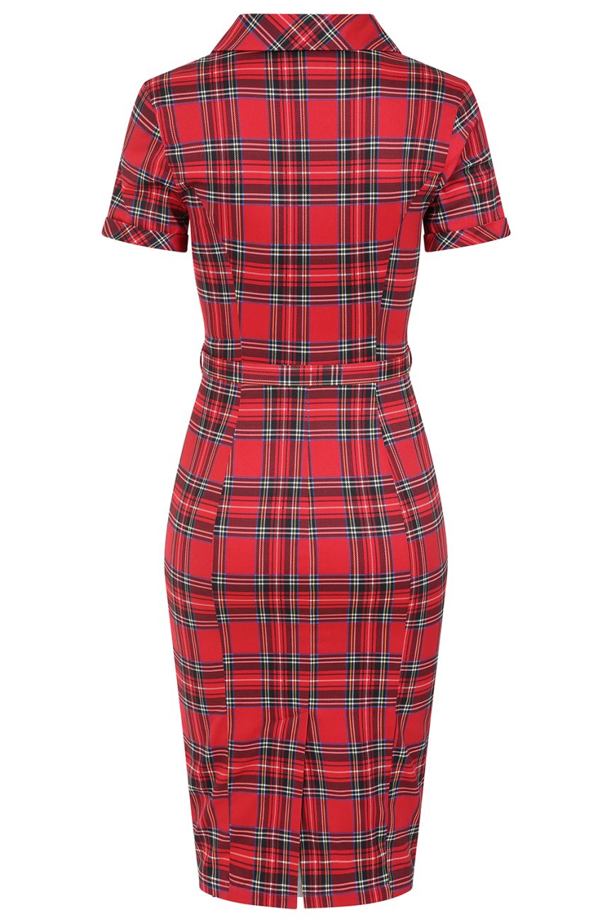 Robe crayon tartan