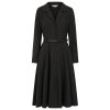 Robe chemise noir style pin-up - Banned