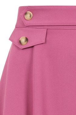 Jupe vintage rose taille haute