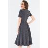 Robe retro grise à pois