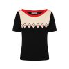 Pull rockabilly manches courtes