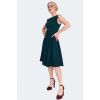robe annees 50 vert foret jupe evasee ceinture
