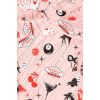 Top annees 50 Las Vegas rose epaules denudees cartes showgirl pin-up glamour