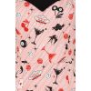 Robe vintage Vegas rose halter moulante casino cocktail annees 50 glamour