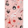 Robe soiree Vegas rose crayon halter col contraste casino vintage elegant